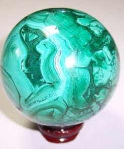 Sfera din malachit - model deosebit ! cristal natural